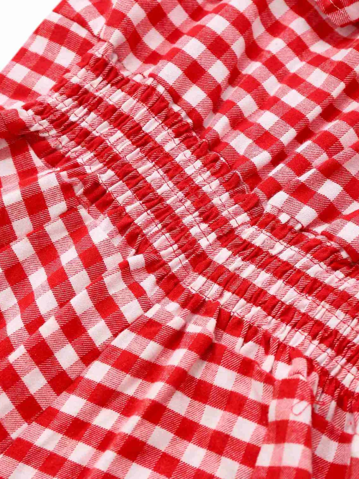 Outlet Retro Stage 1950s Cotton Lace Patchwork Gingham Plaid Romper