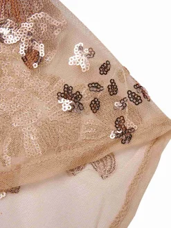 Clearance Retro Stage 1930s Deep V-Neck Mesh Sequined Maxi Dress