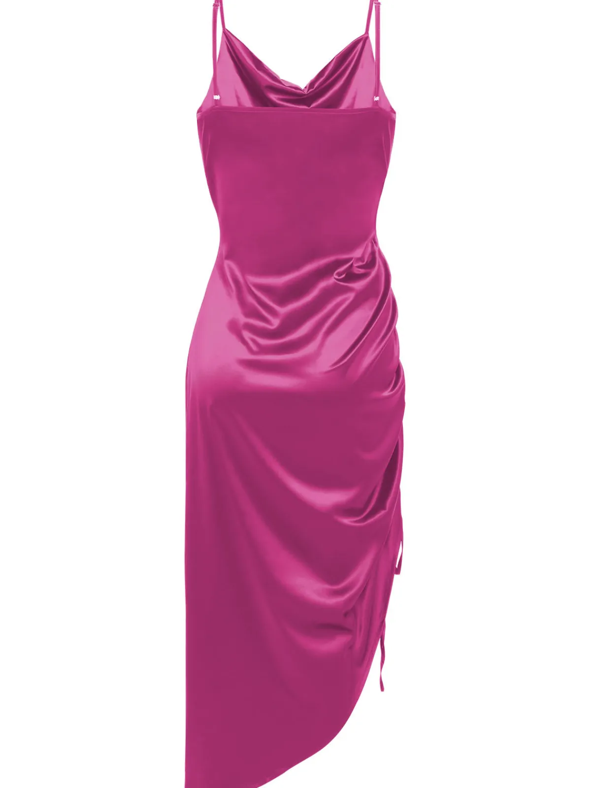 Outlet Retro Stage 1960s Drawstring Spaghetti Strap Pencil Dress
