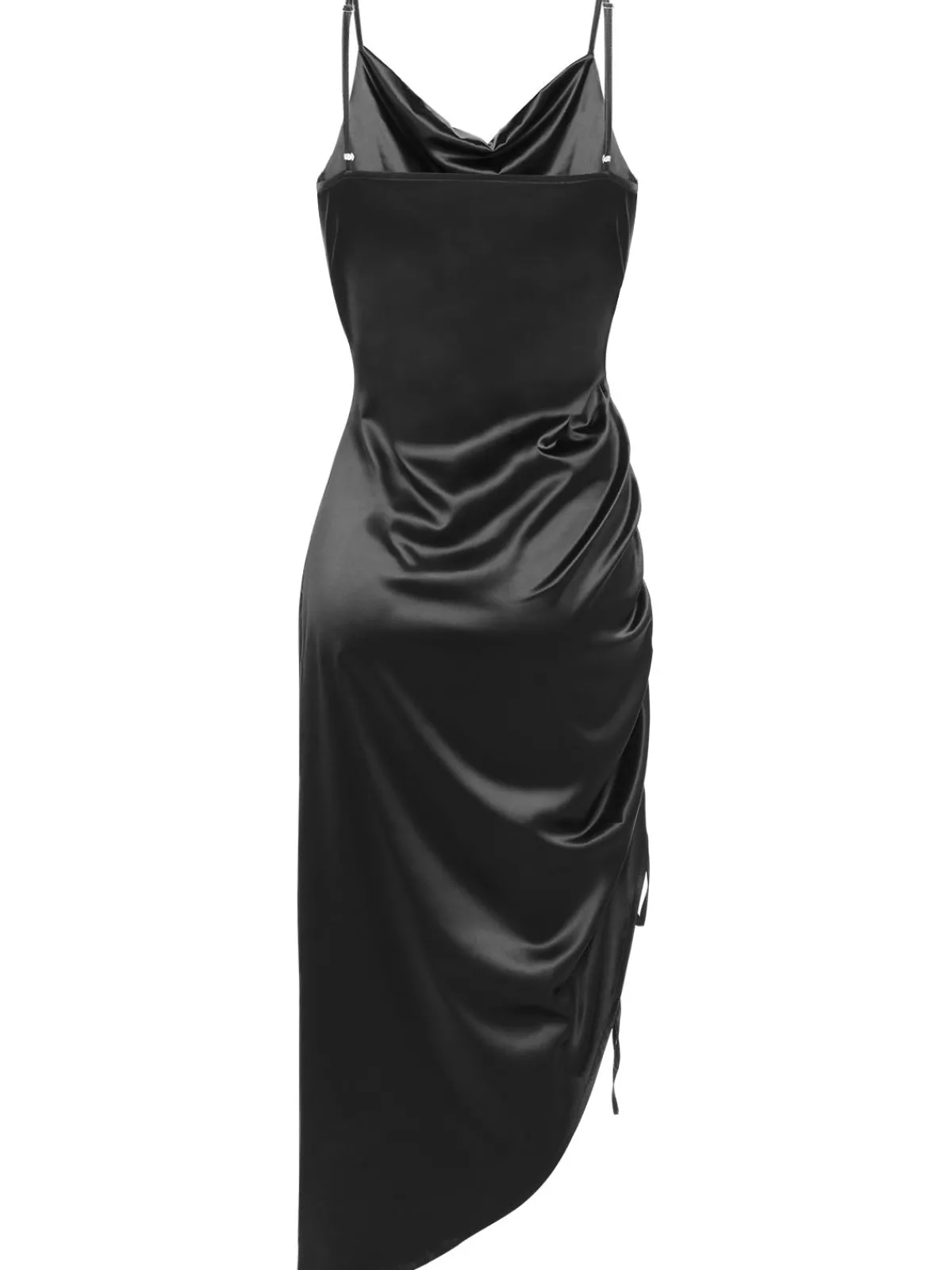 Outlet Retro Stage 1960s Drawstring Spaghetti Strap Pencil Dress