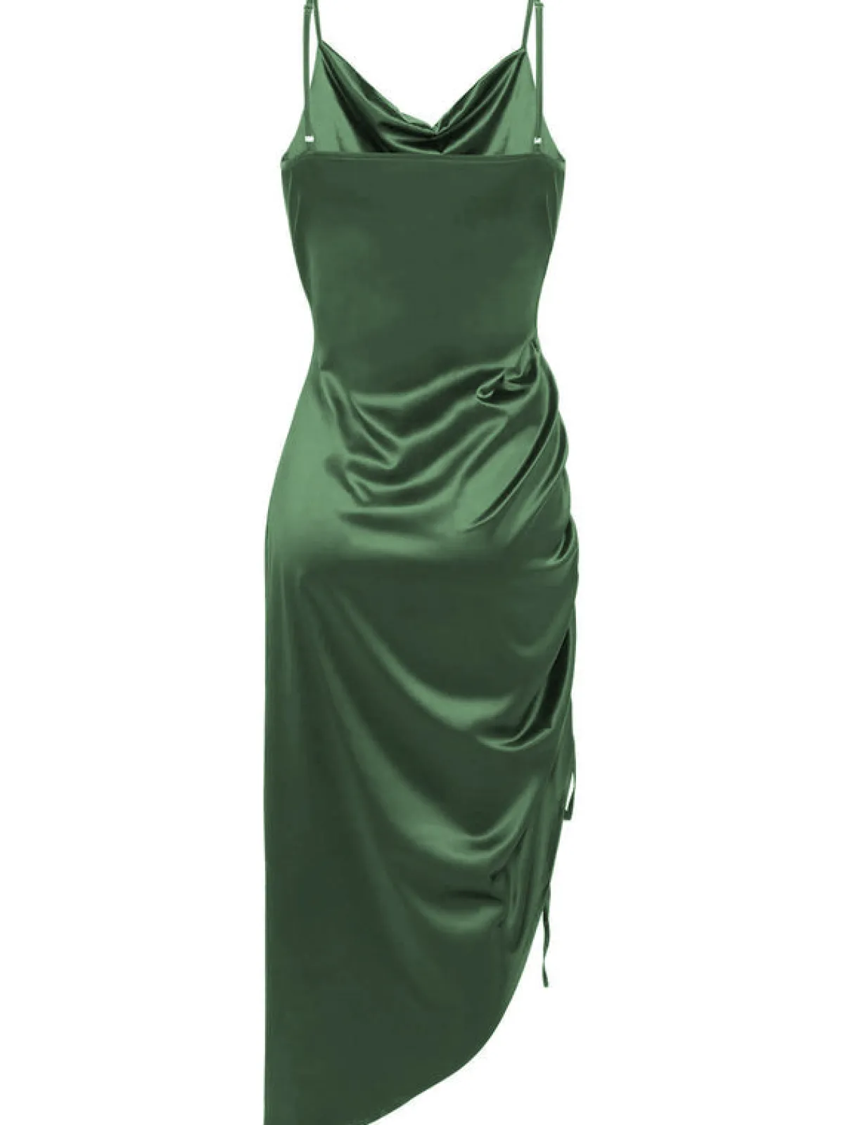Outlet Retro Stage 1960s Drawstring Spaghetti Strap Pencil Dress