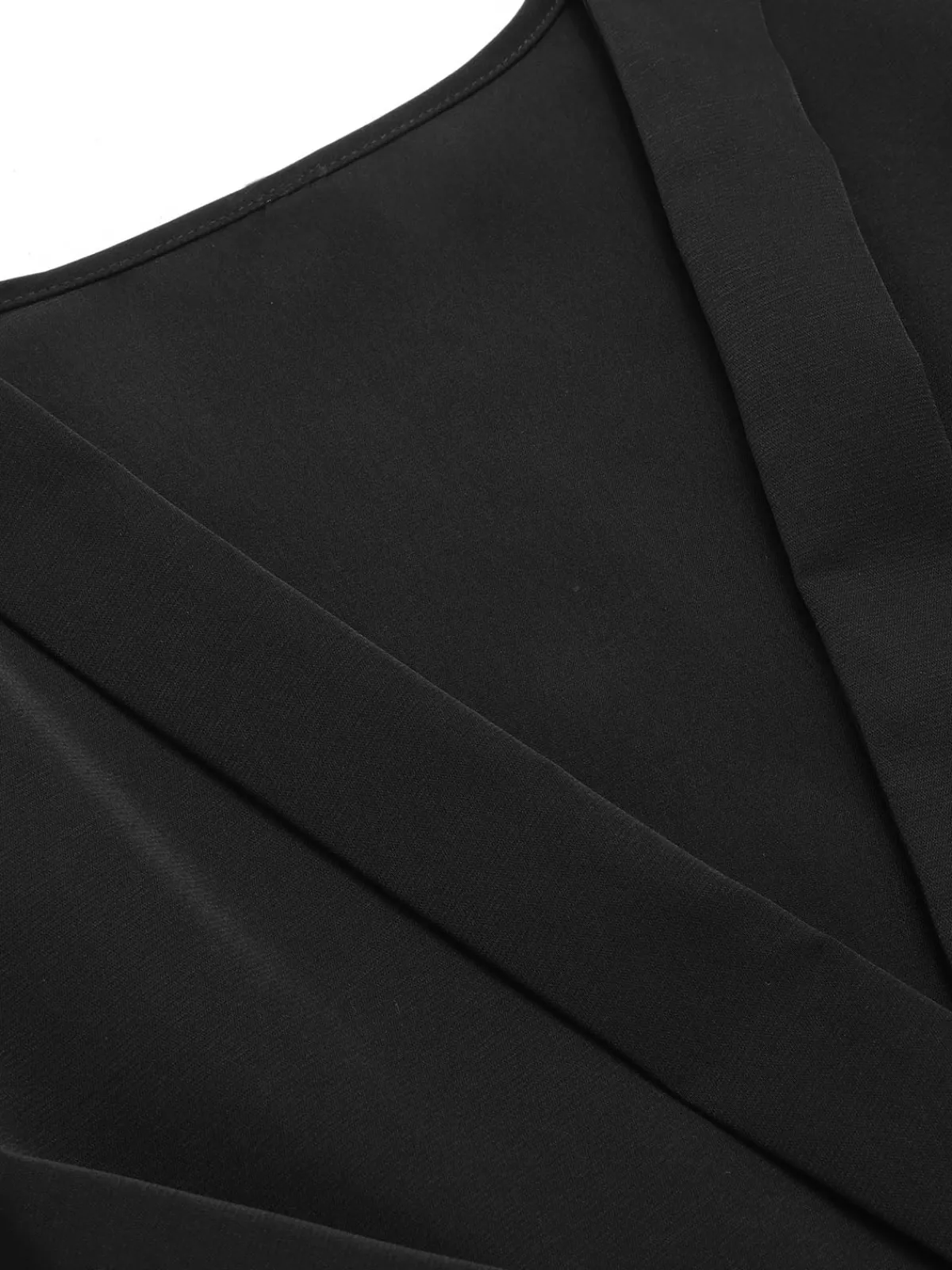Clearance Retro Stage 1930s Elegant Short-Sleeved Tie Waist Blouse