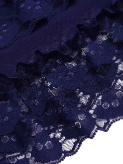 Best Retro Stage 1940s Embroidered Lace Butterfly Sheer Nightgown