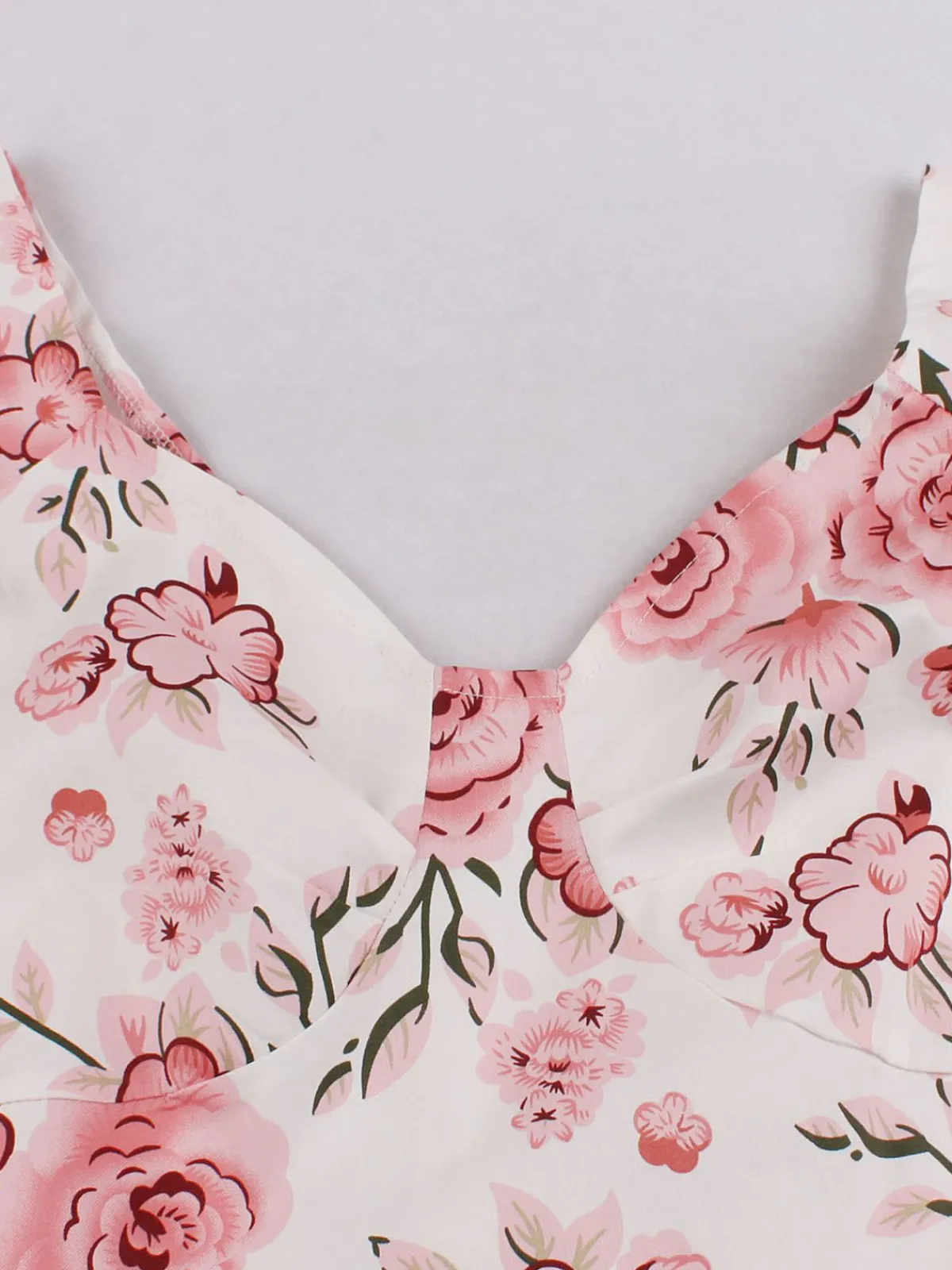 Fashion Retro Stage 1950s Floral Flare Sleeve Swing Dress