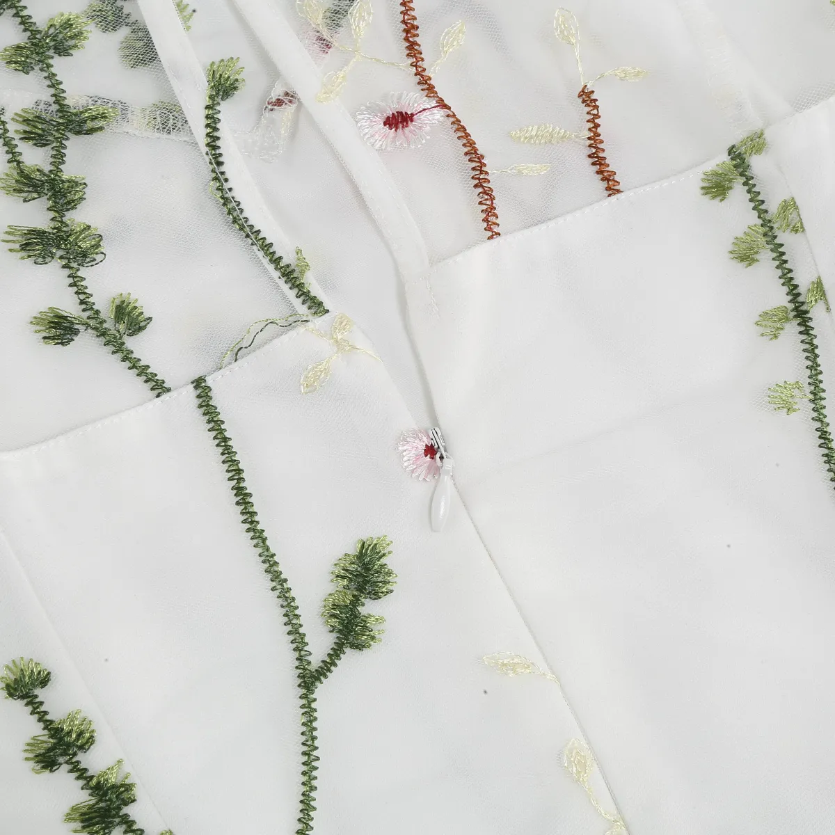 Online Retro Stage 1950s Flower Gauze Sleeveless Swing Dress