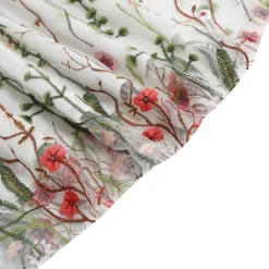 Online Retro Stage 1950s Flower Gauze Sleeveless Swing Dress