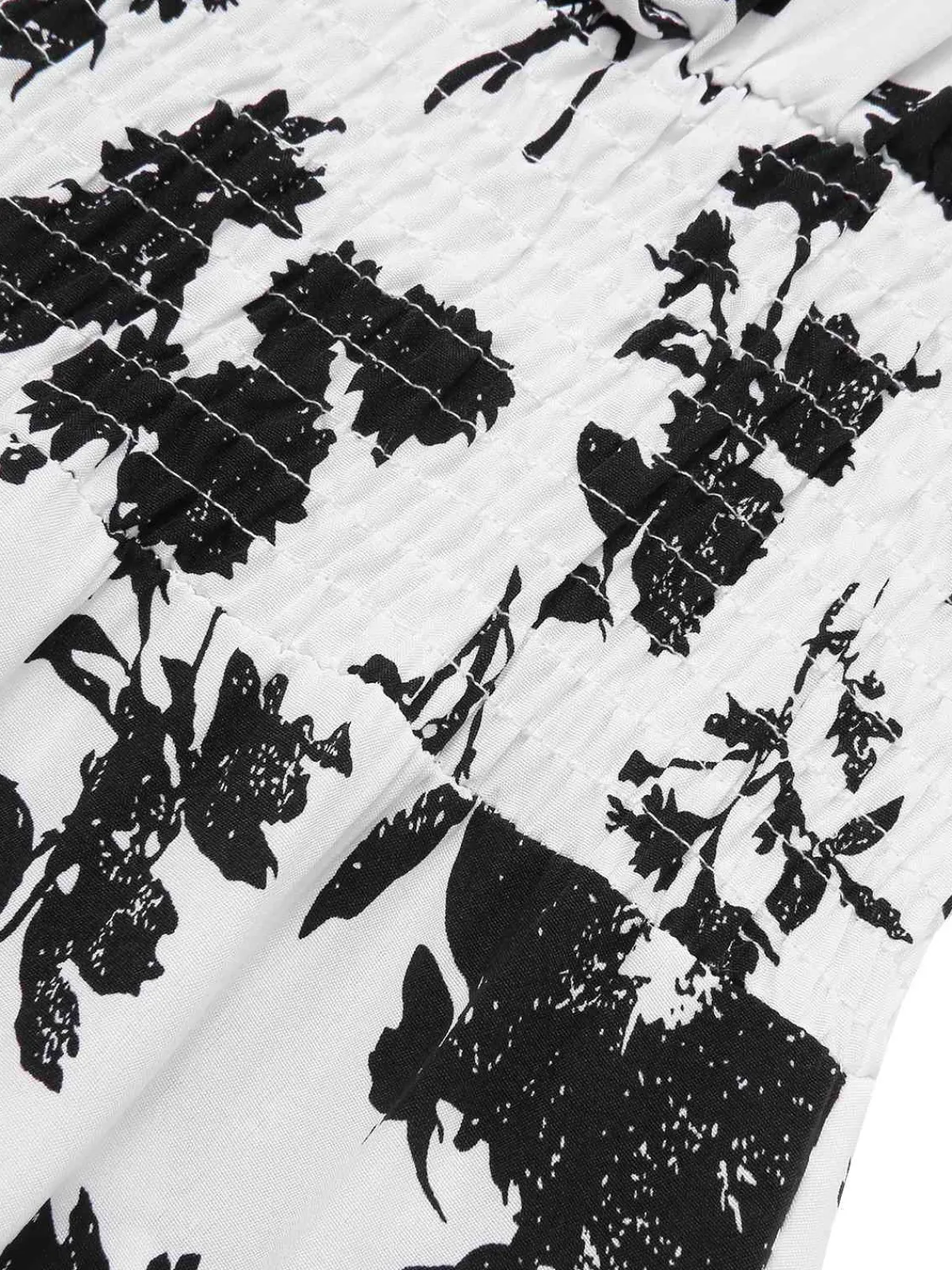 Outlet Retro Stage 1930s Flower Silhouette V-Neck Maxi Dress
