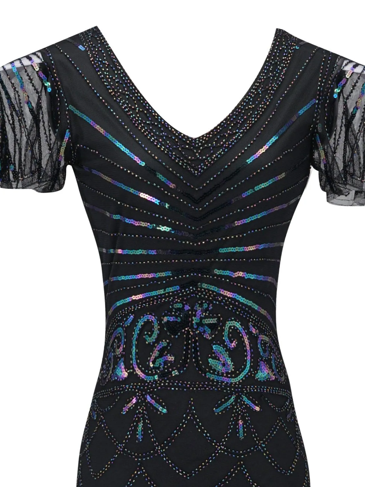 Outlet Retro Stage 1920s Fringed Flapper Gatsby Dress