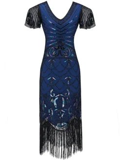 Outlet Retro Stage 1920s Fringed Flapper Gatsby Dress