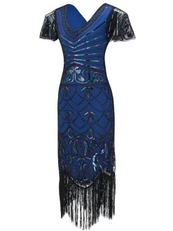 Outlet Retro Stage 1920s Fringed Flapper Gatsby Dress
