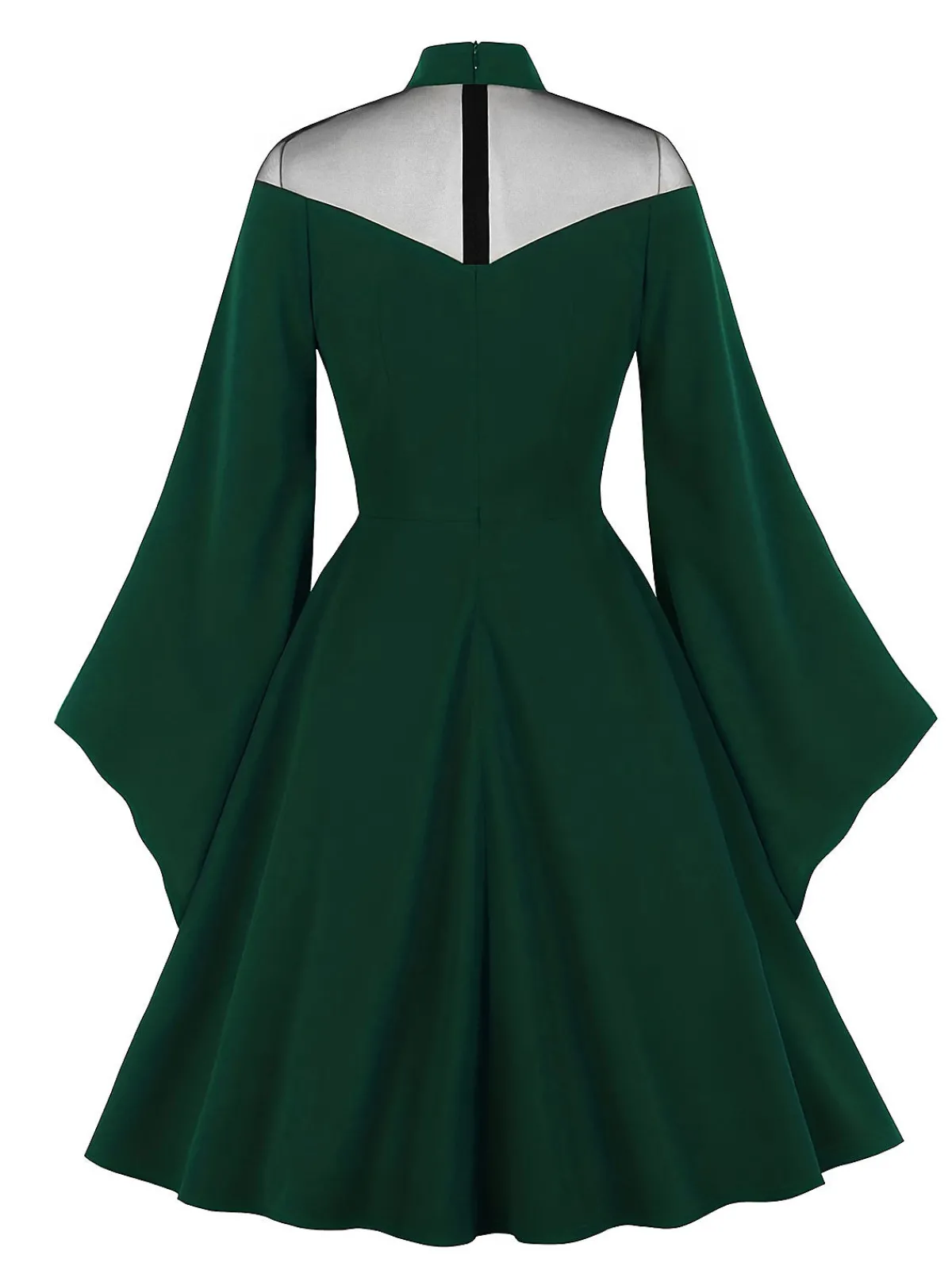 Outlet Retro Stage 1950s Halloween Flare Sleeve Swing Dress