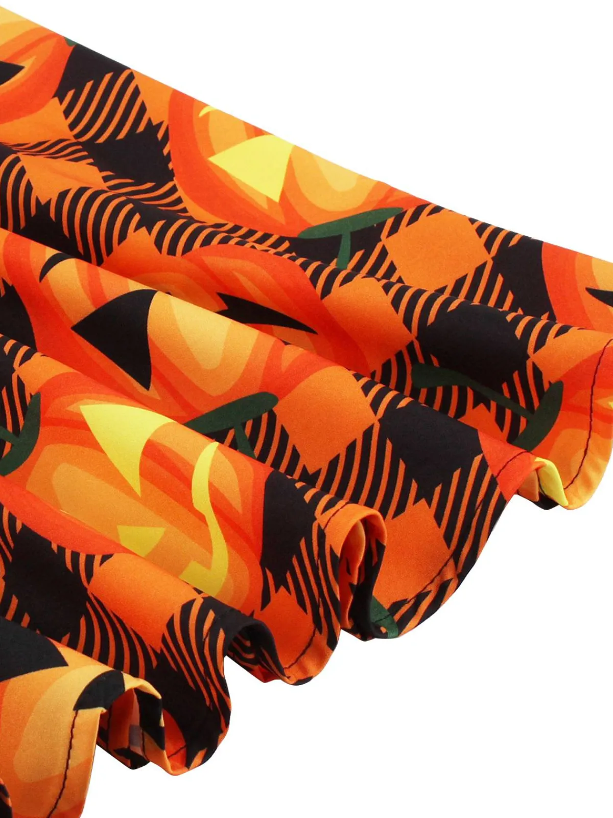 Online Retro Stage 1950s Halloween Patchwork Belt Swing Dress