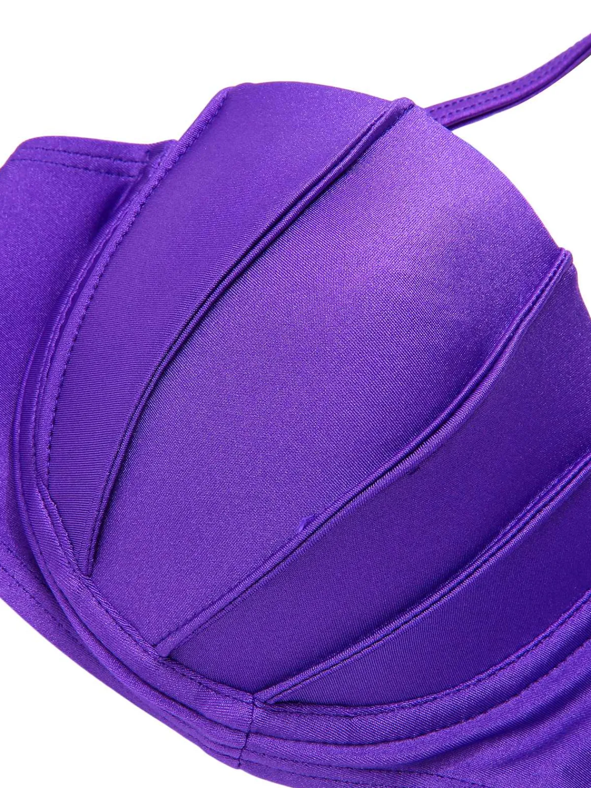 Outlet Retro Stage 1950s Halter Mermaid Scales Swimsuit Purple & Green