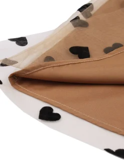 Clearance Retro Stage 1950s Heart High Waist Swing Skirt