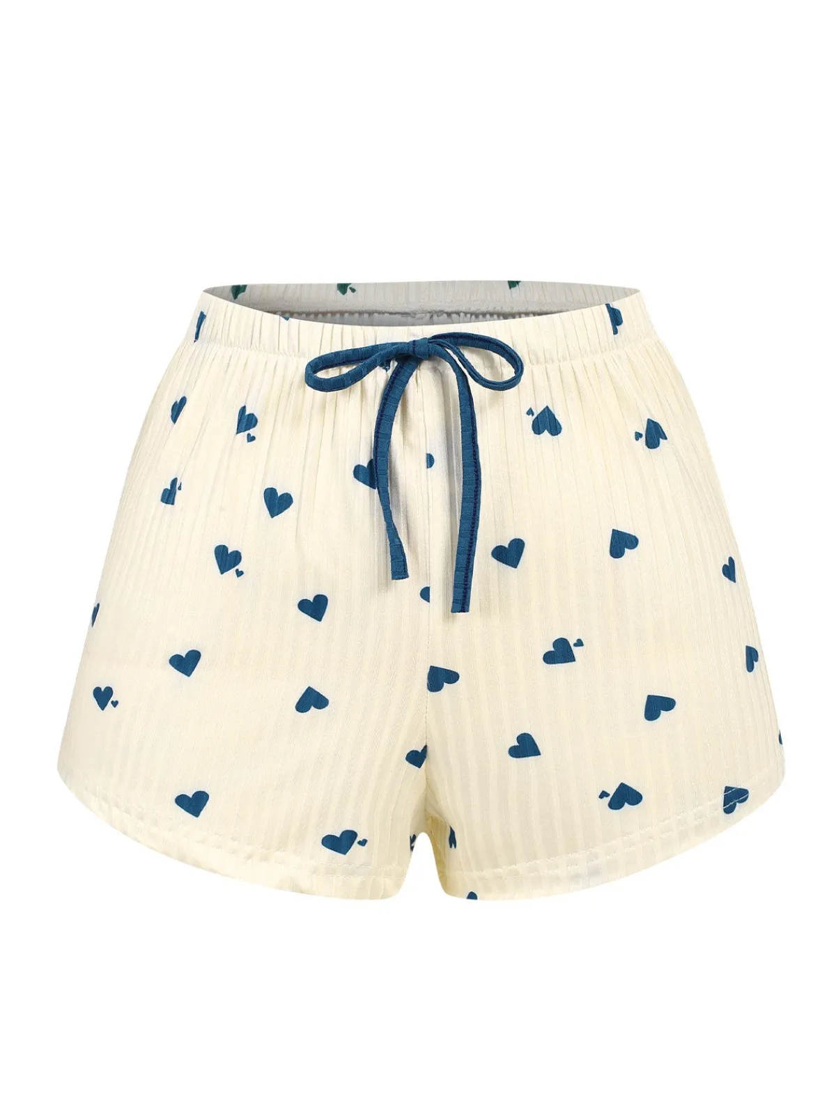 Clearance Retro Stage 1960s Heart Knit Spaghetti Strap Pajama