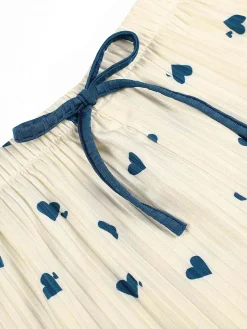 Clearance Retro Stage 1960s Heart Knit Spaghetti Strap Pajama
