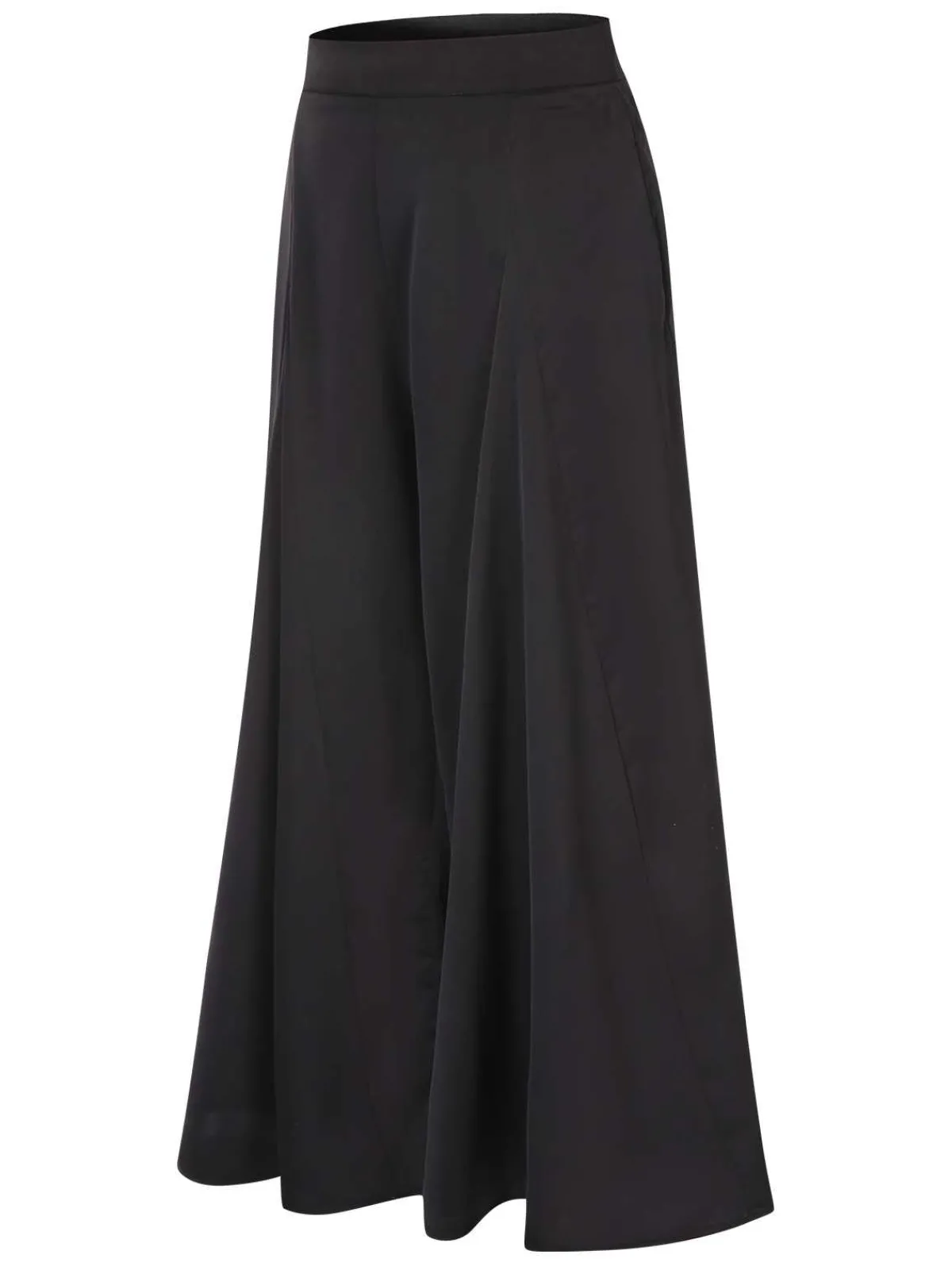 Outlet Retro Stage 1930s High Waist Wide Leg Solid Pants