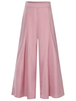 Outlet Retro Stage 1930s High Waist Wide Leg Solid Pants