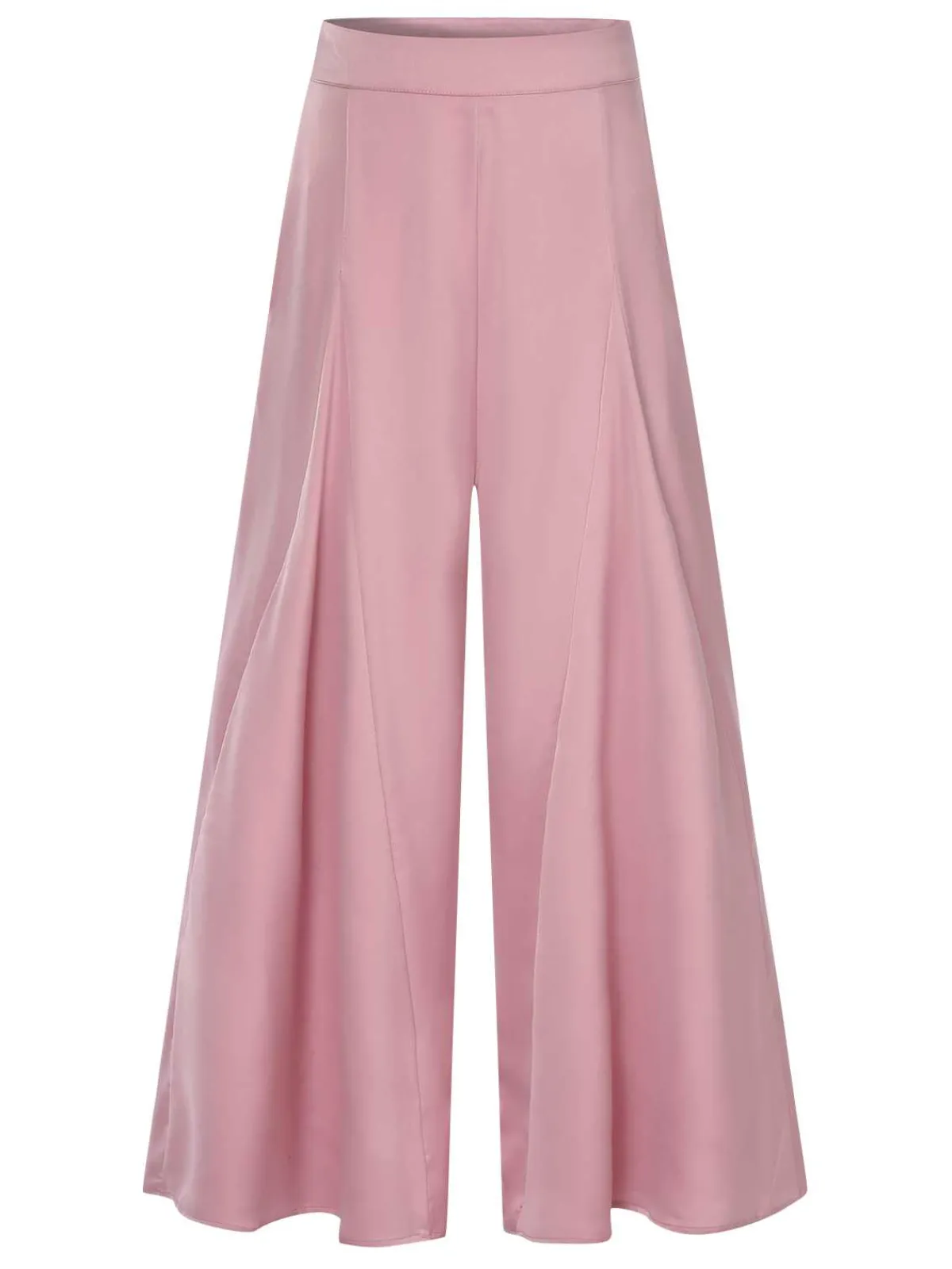 Outlet Retro Stage 1930s High Waist Wide Leg Solid Pants
