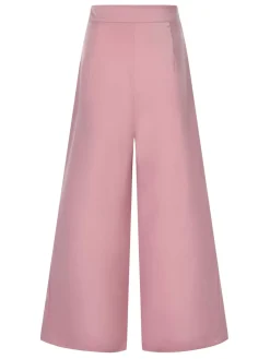 Outlet Retro Stage 1930s High Waist Wide Leg Solid Pants