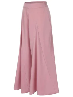 Outlet Retro Stage 1930s High Waist Wide Leg Solid Pants