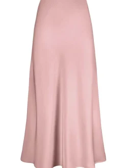 Discount Retro Stage 1930s High-Waist Satin Solid Mermaid Skirt