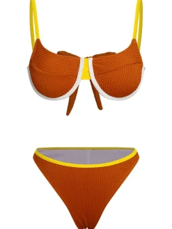 Discount Retro Stage 1940s Knitted Back Strap Bikini