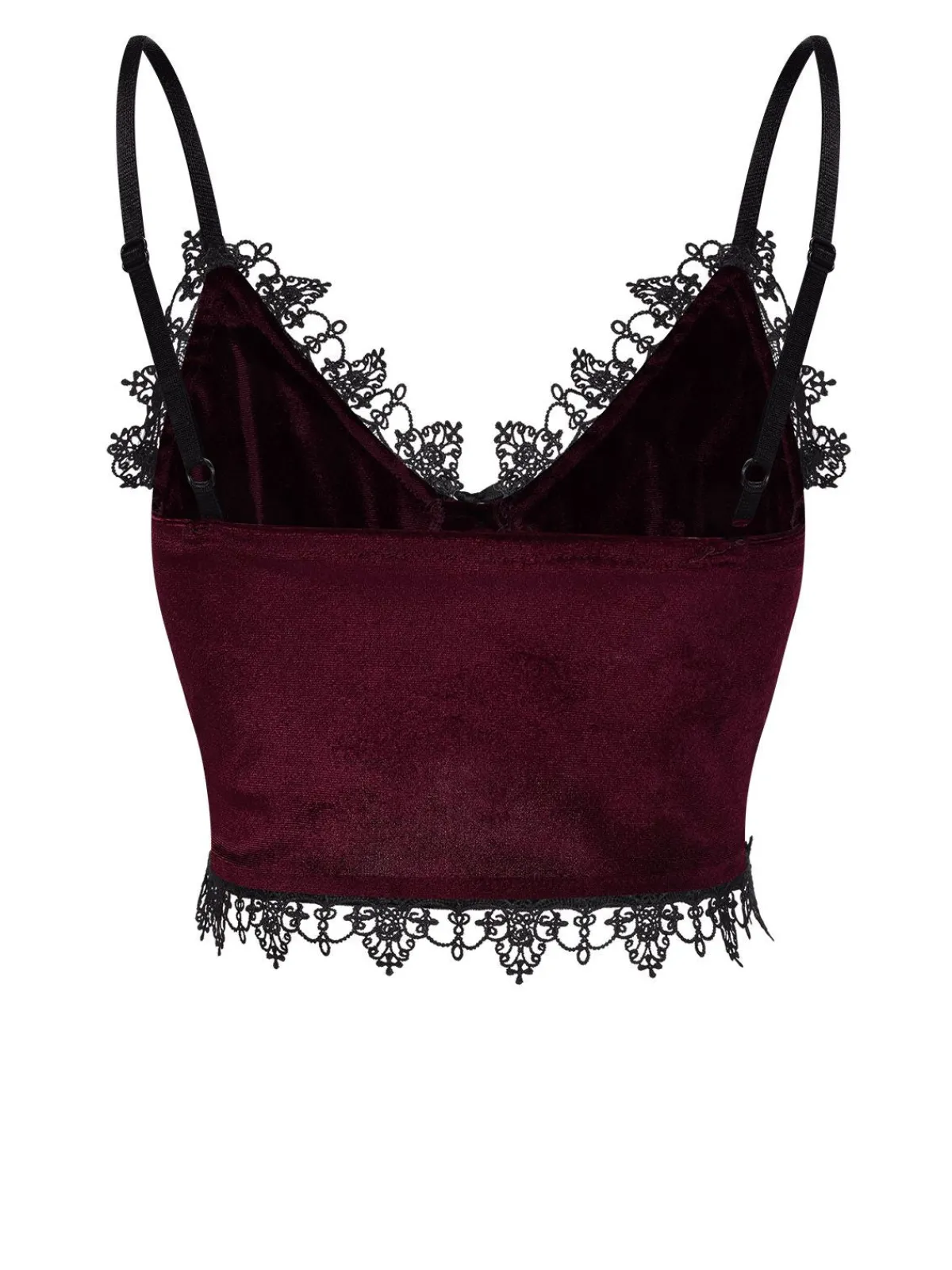 Outlet Retro Stage 1980s Lace Patchwork Cross Crop Camisole