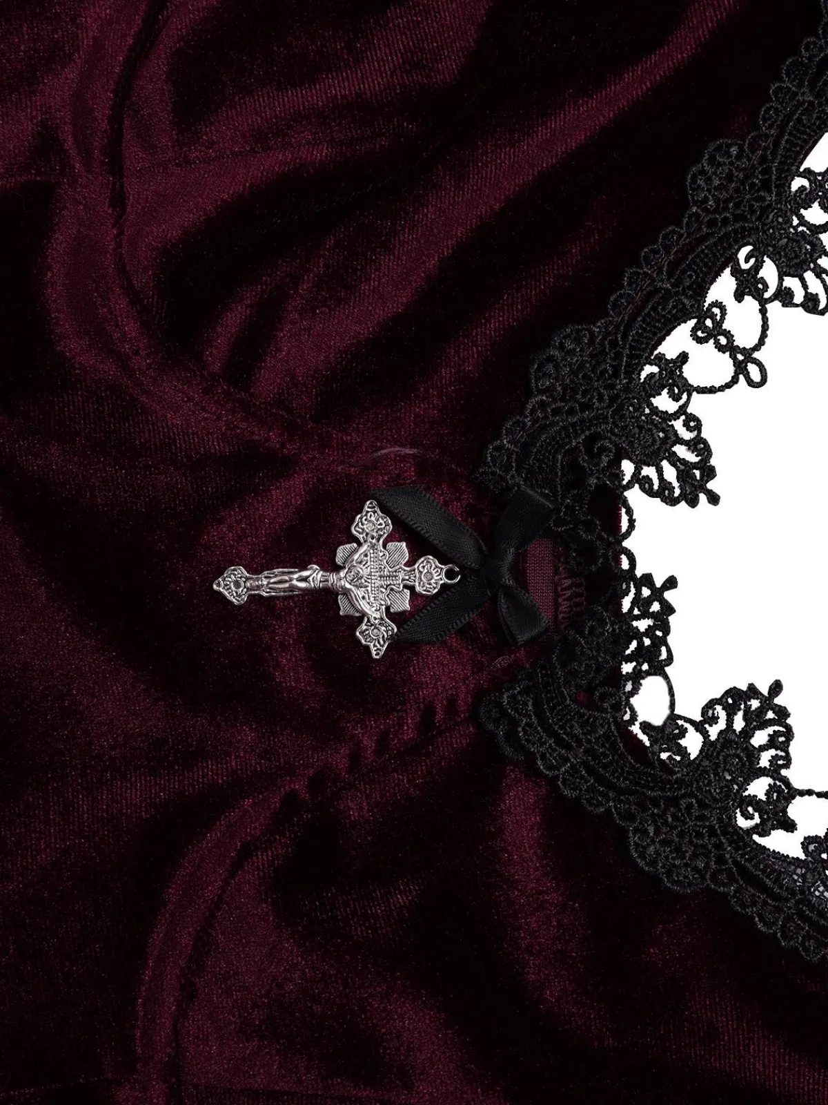 Outlet Retro Stage 1980s Lace Patchwork Cross Crop Camisole