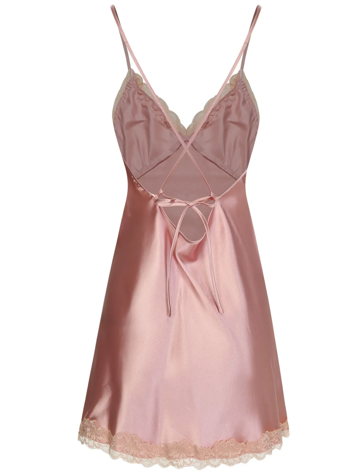 Clearance Retro Stage 1950s Lace Patchwork Suspender Sleepwear