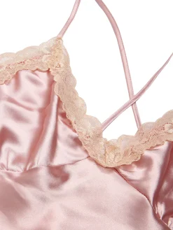 Clearance Retro Stage 1950s Lace Patchwork Suspender Sleepwear