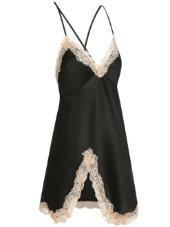 Hot Retro Stage 1950s Lace Patchwork Suspender Sleepwear