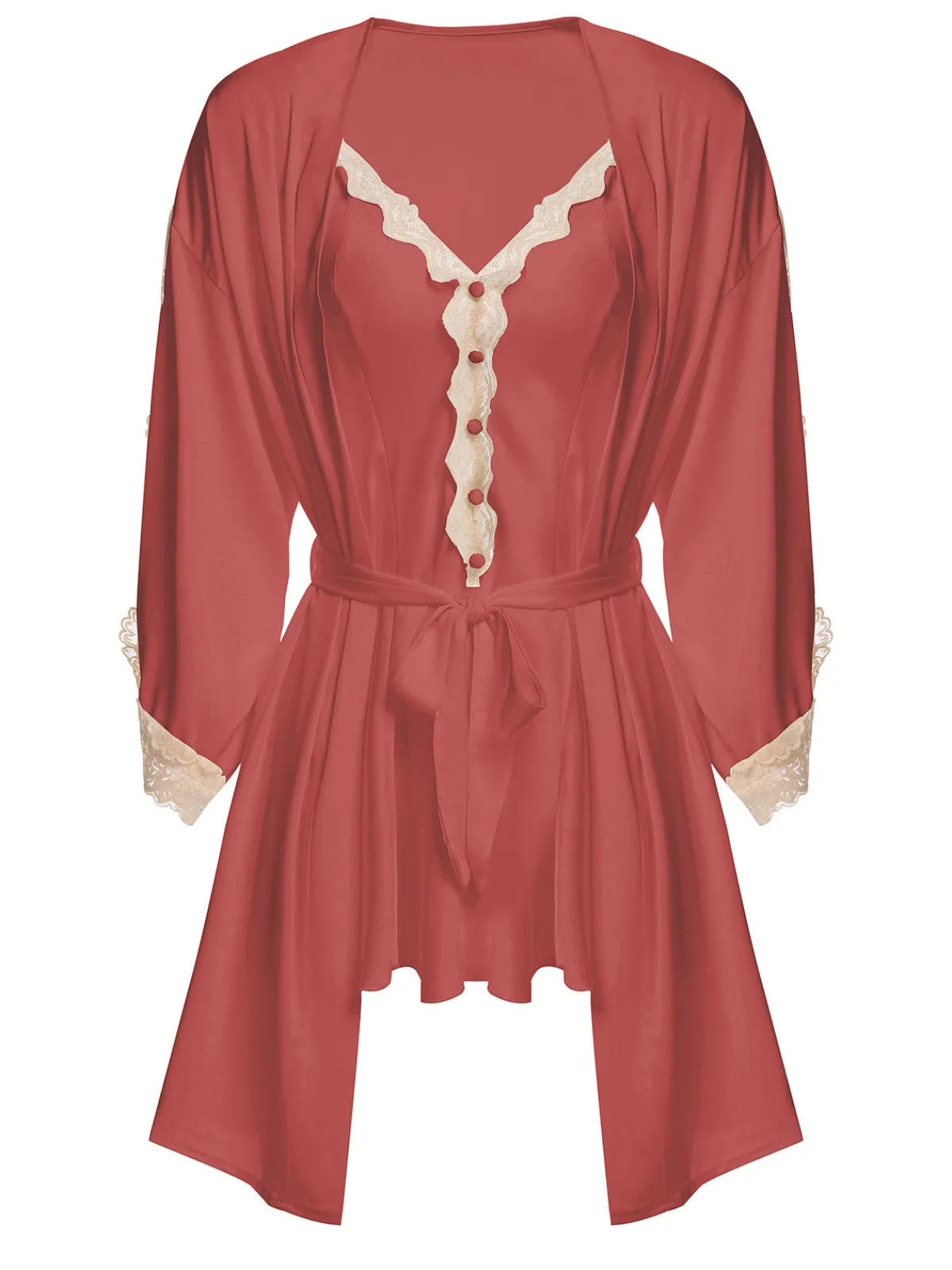 Hot Retro Stage 1950s Lace Spaghetti Strap Sleepwear