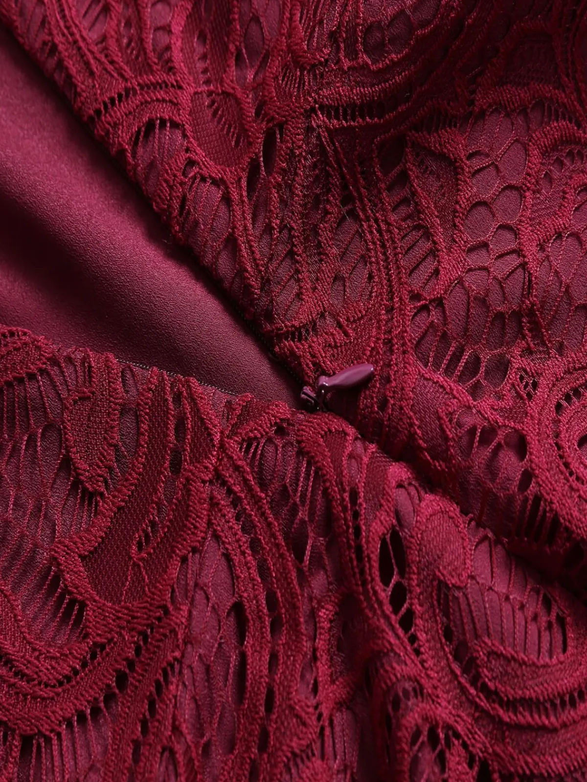 Sale Retro Stage 1950s Lace V Neck Bow Dress