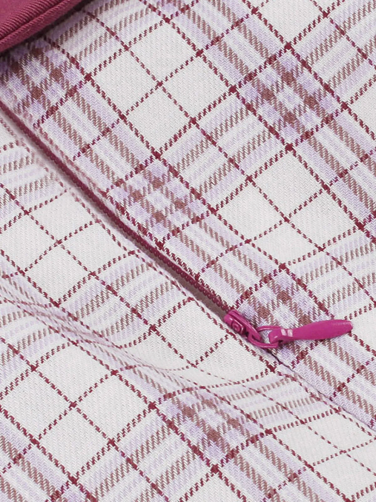 Outlet Retro Stage 1950s Lapel Glen Check Belted Dress Pink