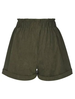 Best Retro Stage 1940s Mushroom Embroidered Corduroy Shorts