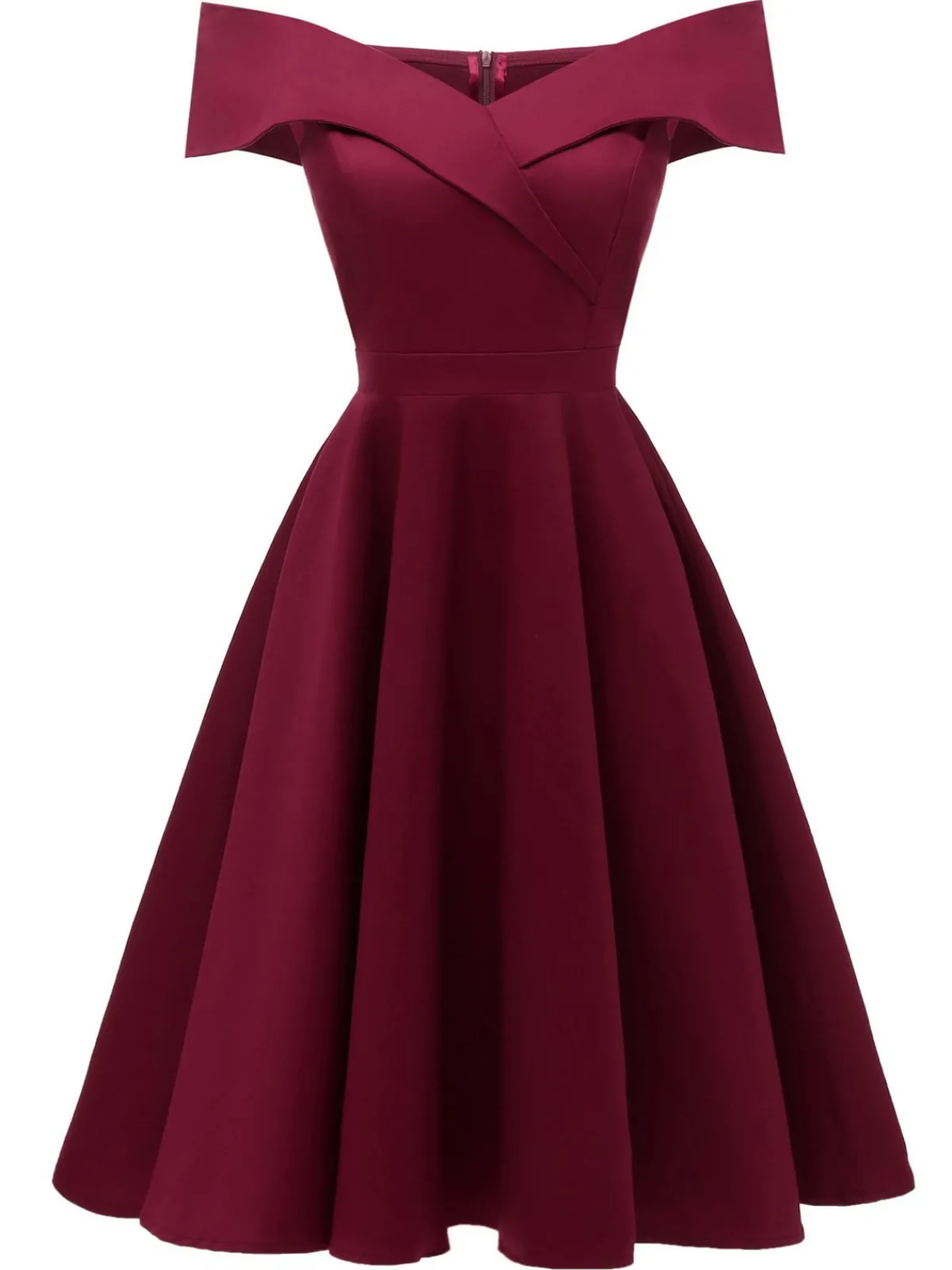 Hot Retro Stage 1950s Off Shoulder Swing Dress