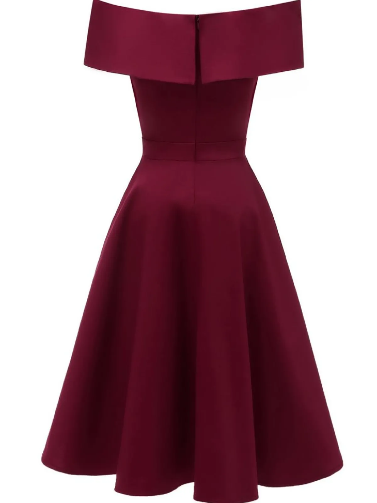 Hot Retro Stage 1950s Off Shoulder Swing Dress