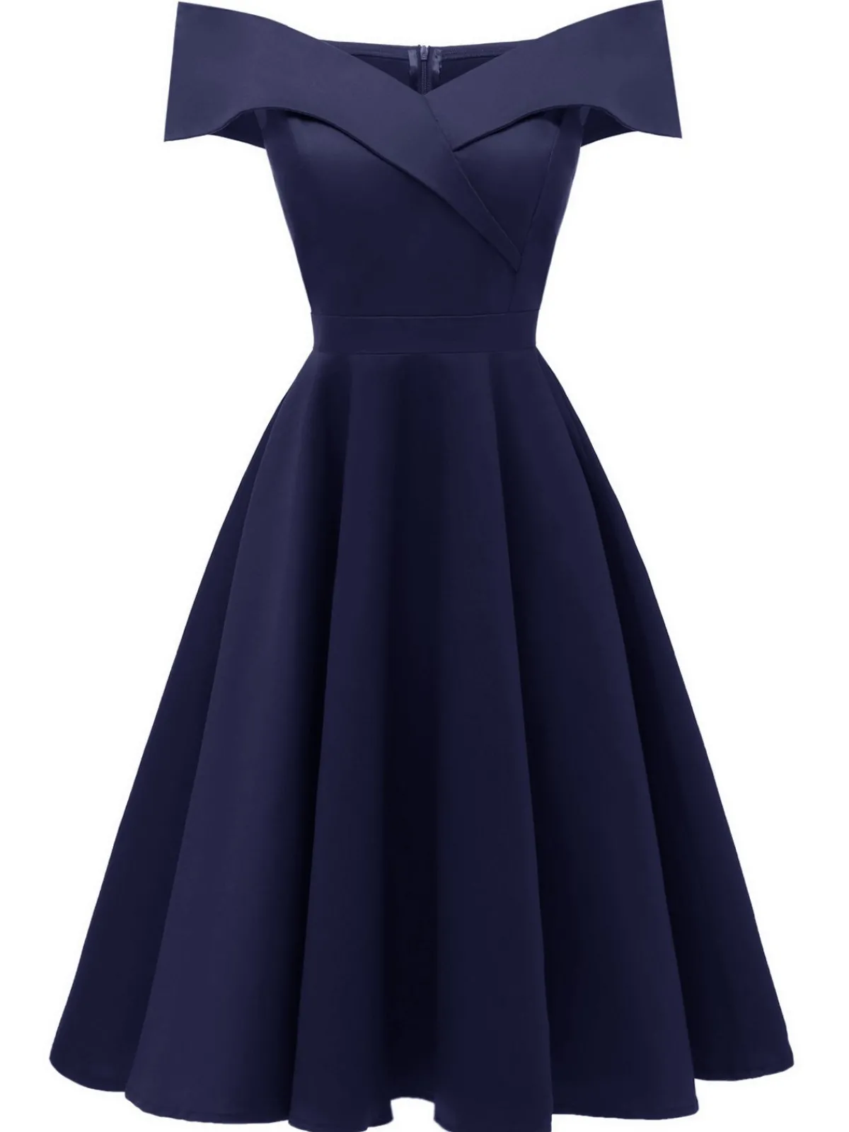 Hot Retro Stage 1950s Off Shoulder Swing Dress