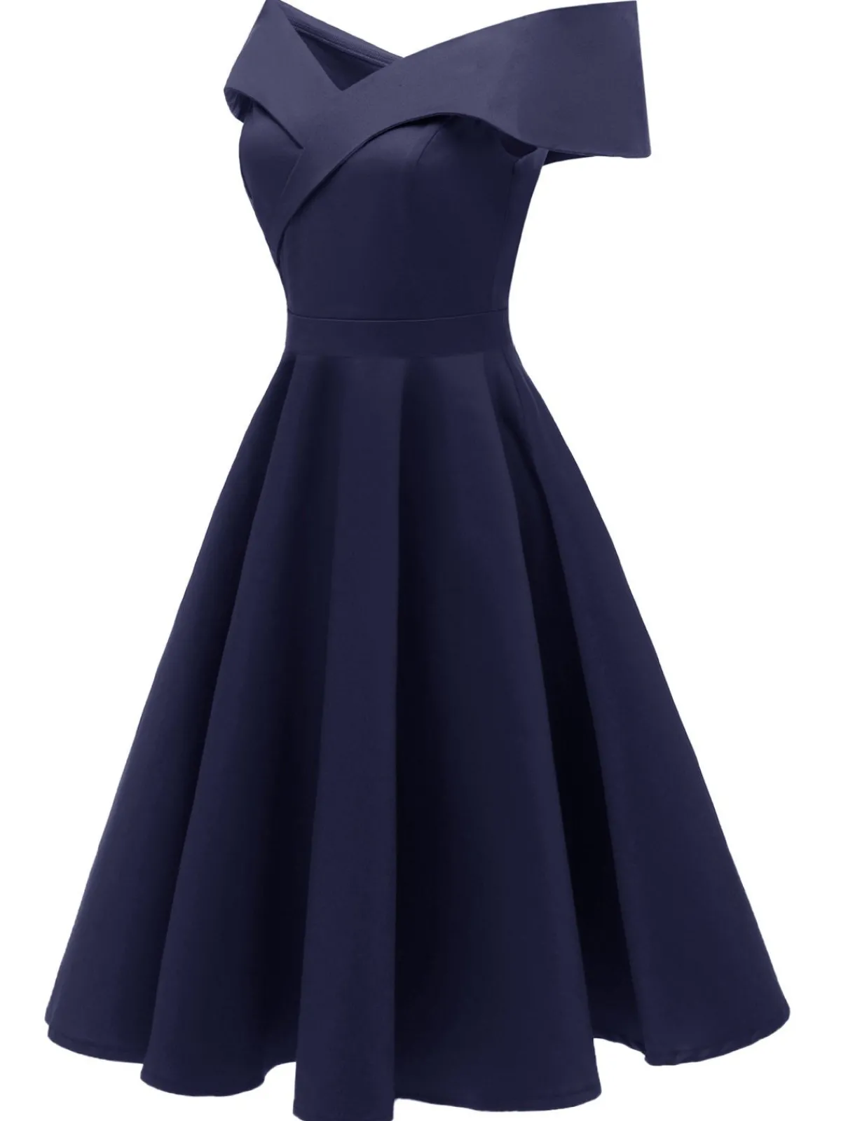 Hot Retro Stage 1950s Off Shoulder Swing Dress