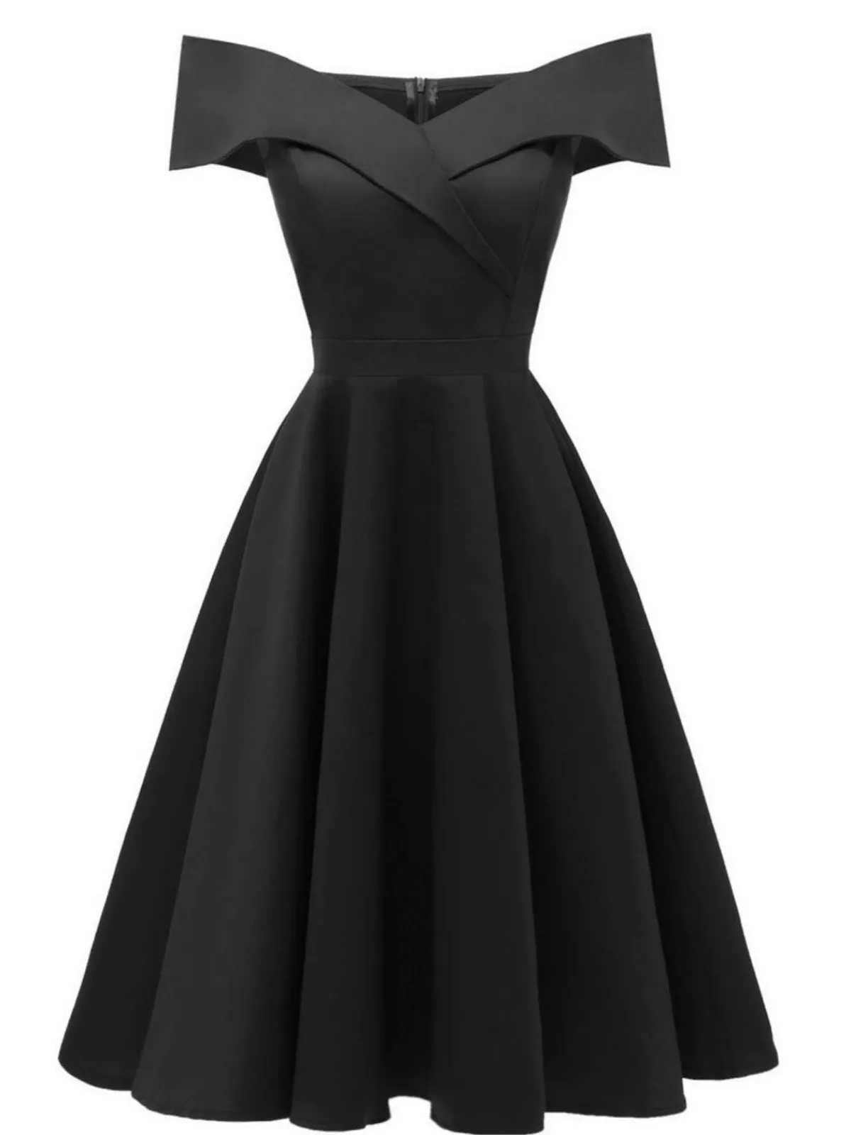 Hot Retro Stage 1950s Off Shoulder Swing Dress