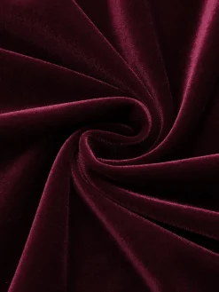 Hot Retro Stage 1960s Off Shoulder Velvet Bodycon Vintage Dress