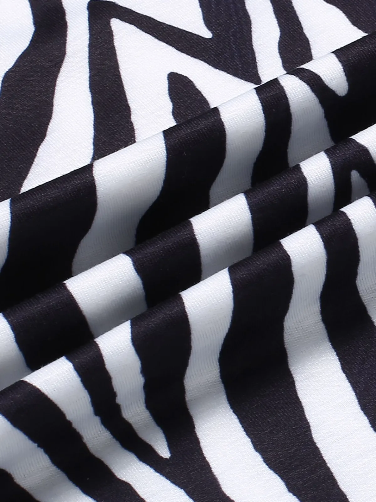 Best Retro Stage 1930s Off-Shoulder Zebra Stripe Jumpsuit Black