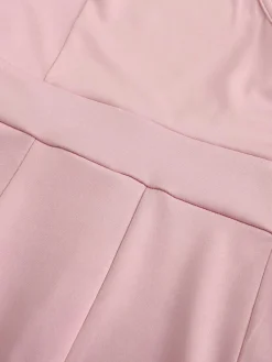 Outlet Retro Stage 1950s One Shoulder Ruffles Solid Romper
