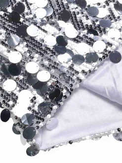 Online Retro Stage 1980s Party Sequined Mini Pencil Skirt