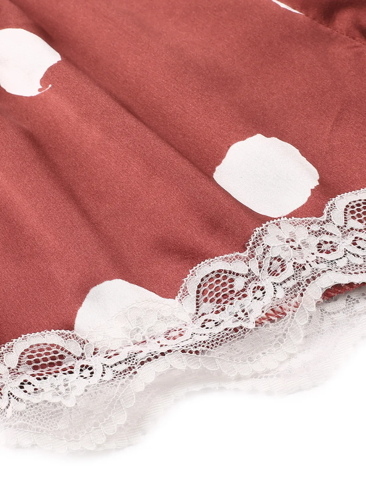 New Retro Stage 1950s Polka Dot Lace Camisole Sleepwear