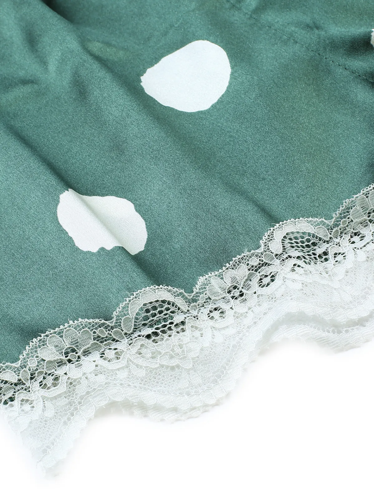 Hot Retro Stage 1950s Polka Dot Lace Camisole Sleepwear