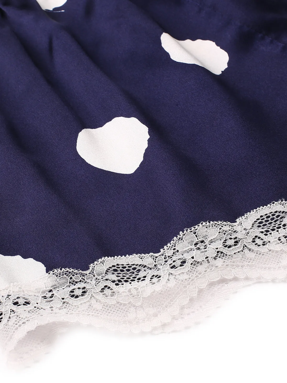 Hot Retro Stage 1950s Polka Dot Lace Camisole Sleepwear