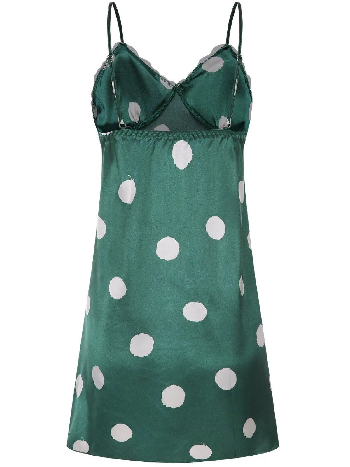 Discount Retro Stage 1950s Polka Dot Lace Spaghetti Straps Sleepwear