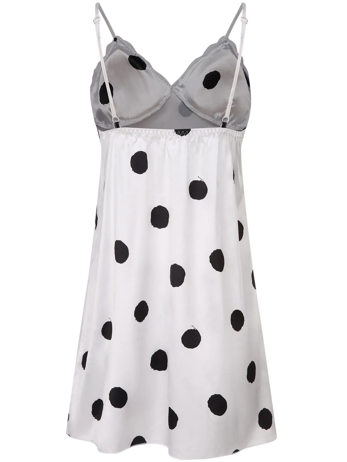 Discount Retro Stage 1950s Polka Dot Lace Spaghetti Straps Sleepwear